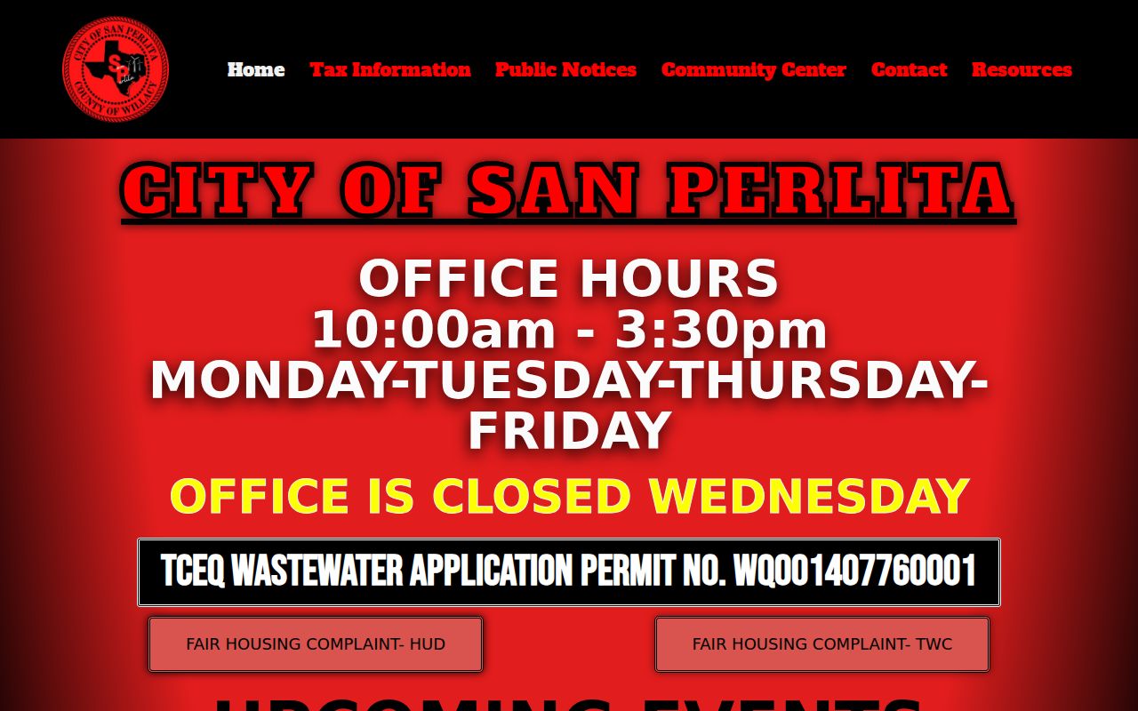 San Perlita warrant records reference: city contact and local office