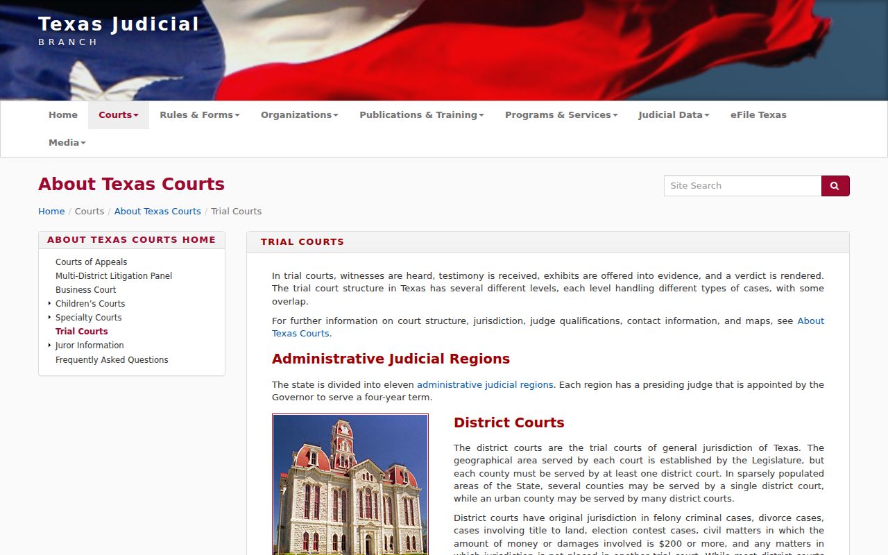 Willacy County arrest warrants: Texas trial court structure reference